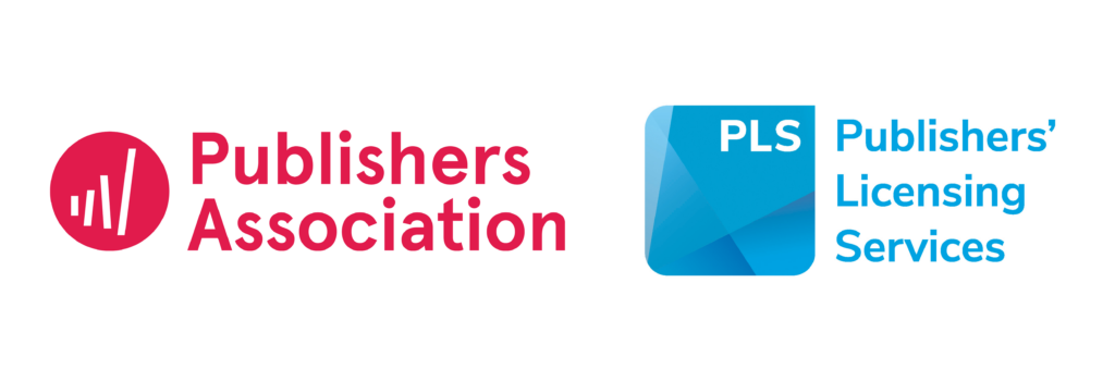 A graphic image of the Publishers Association logo on the left hand side and the Publishers' Licensing Services logo on the right hand side. 
